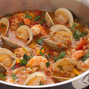 Seafood Stew with Farro