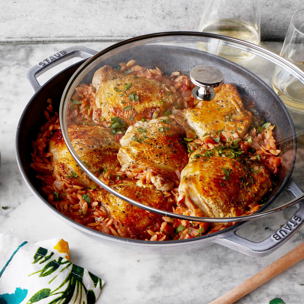One Pot Chicken and Orzo - everybodylovesitalian.com