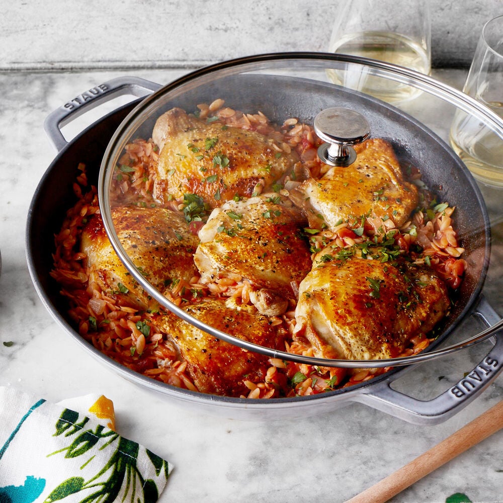 One Pot Chicken and Orzo - everybodylovesitalian.com