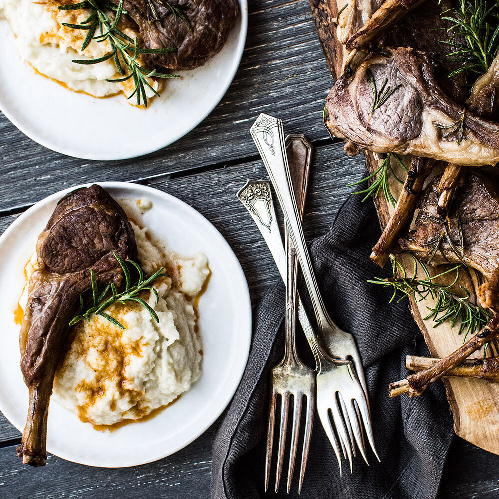 Instant Pot Lamb Chops with Creamed Cauliflower Recipe Sur La Table
