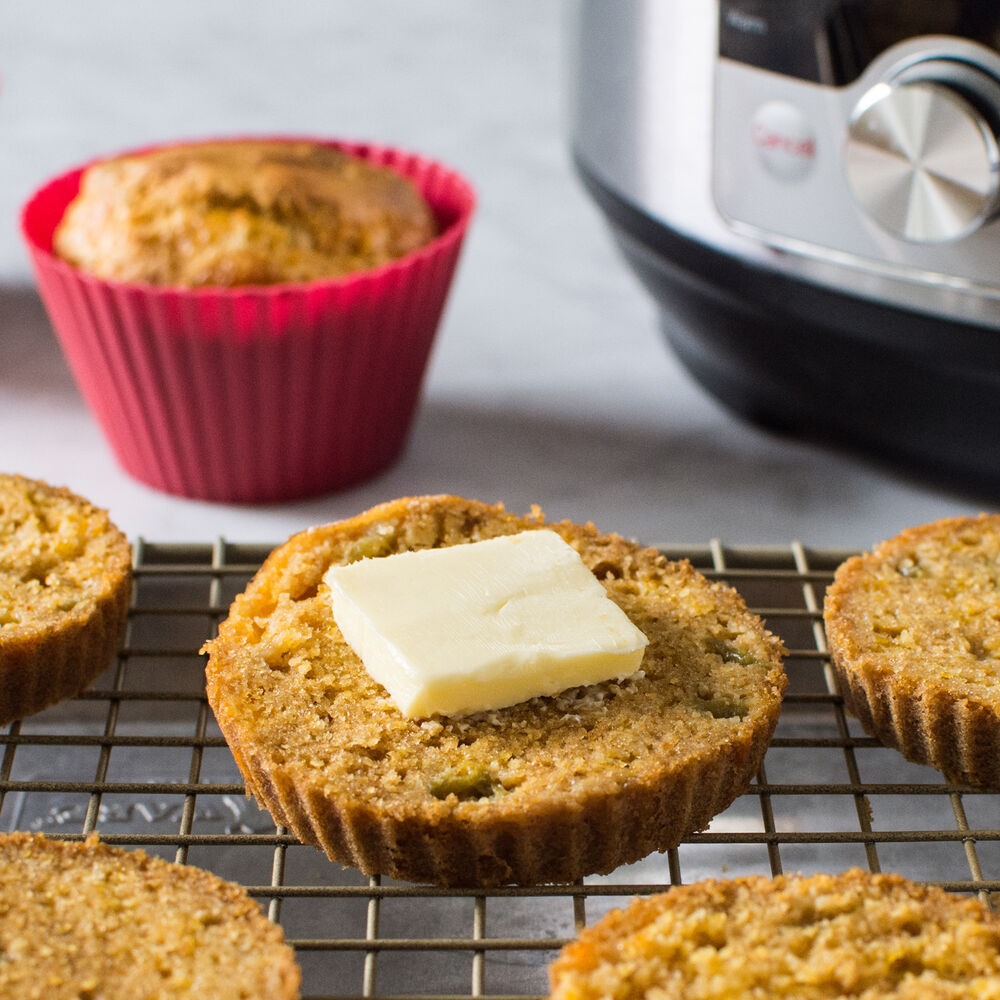Instant Pot Cheddar and Chile Cornbread Muffins Recipe Sur La Table