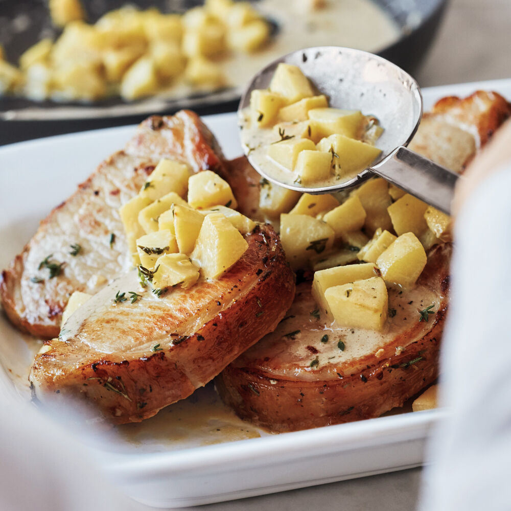 Pork Medallions with Pears and Thyme Recipe Sur La Table