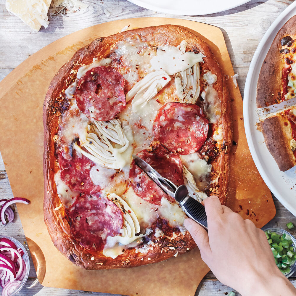 Spicy Soppressata and Fennel Pizza Recipe Sur La Table