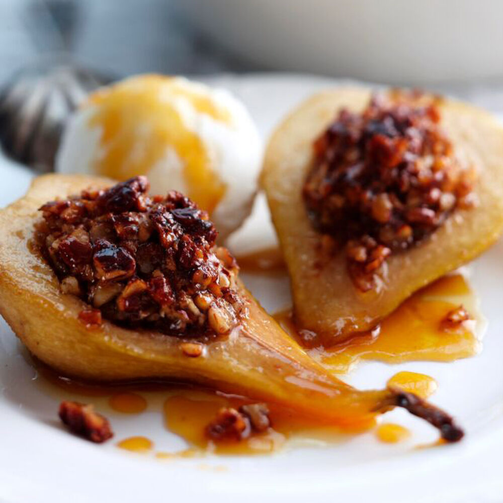 Baked Pears with Pecans and Maple Syrup Recipe Sur La Table