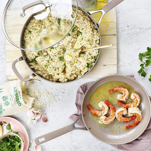 Champagne Risotto with Prawns