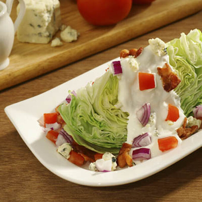 Iceberg Wedges with Creamy Blue Cheese Dressing Recipe Sur La Table