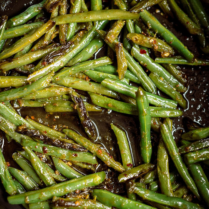 SweetandSpicy Ginger Green Beans Recipe Sur La Table