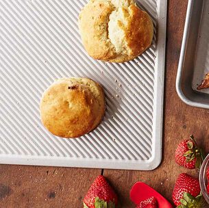 Scones with Strawberries and Cream