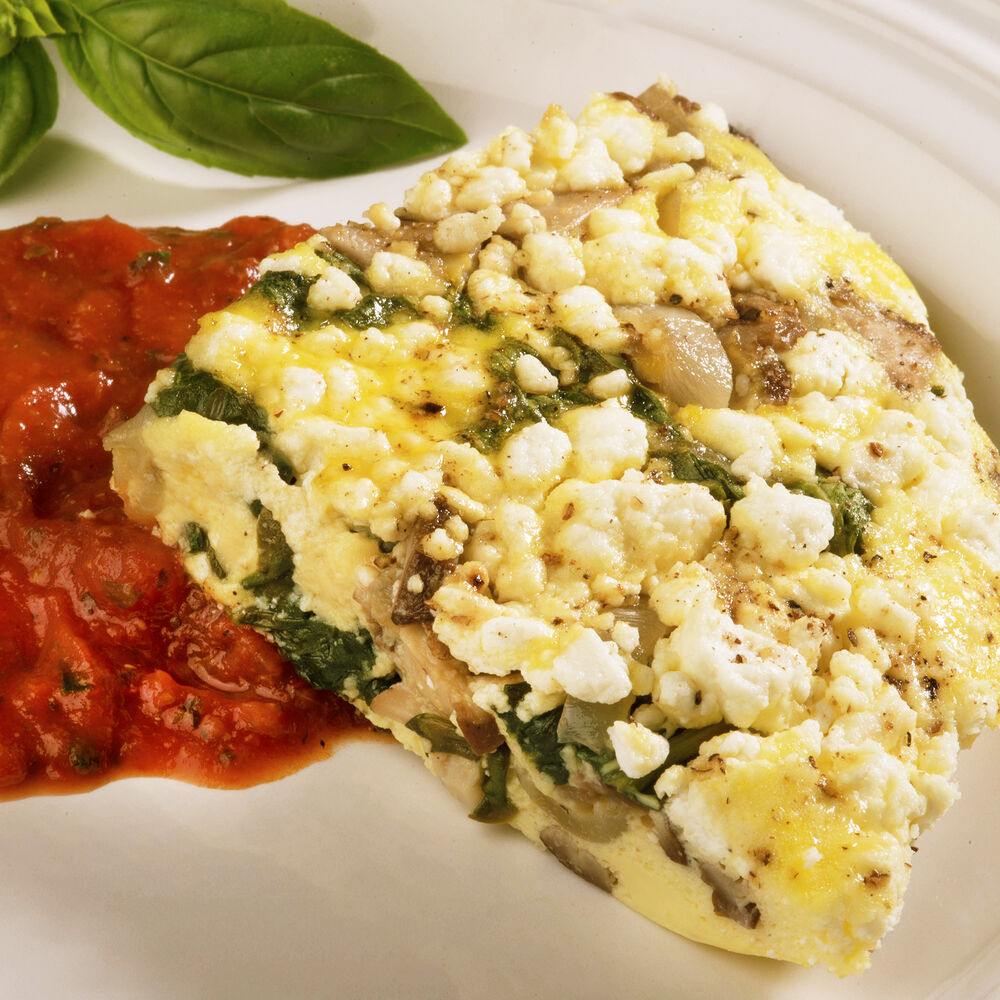 Wild Mushroom, Spinach & Goat Cheese Frittata Sur La Table