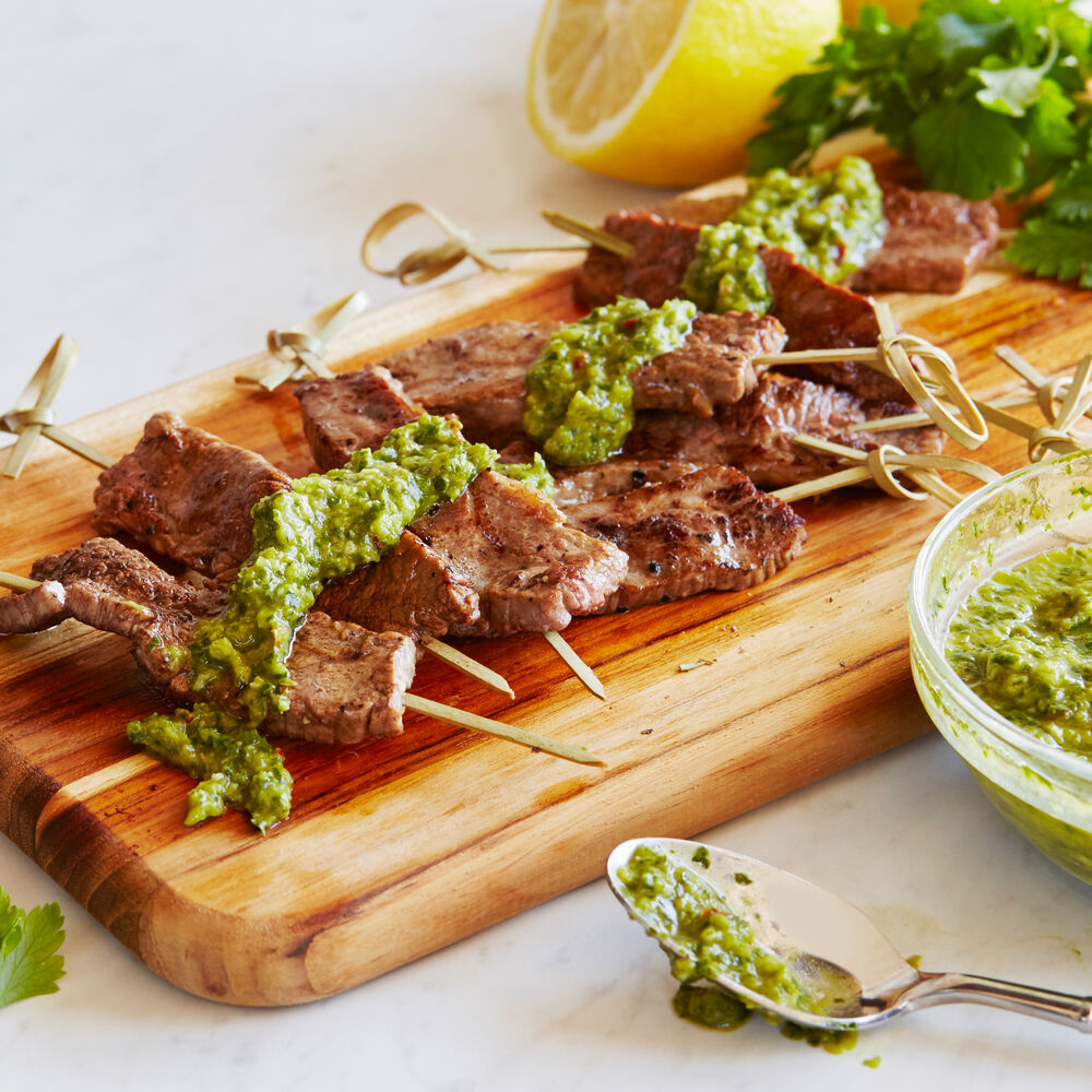 Rosemary Beef Skewers With Chimichurri Dipping Sauce Recipe Sur La Table 8 grilling mistakes you might be making sur la table