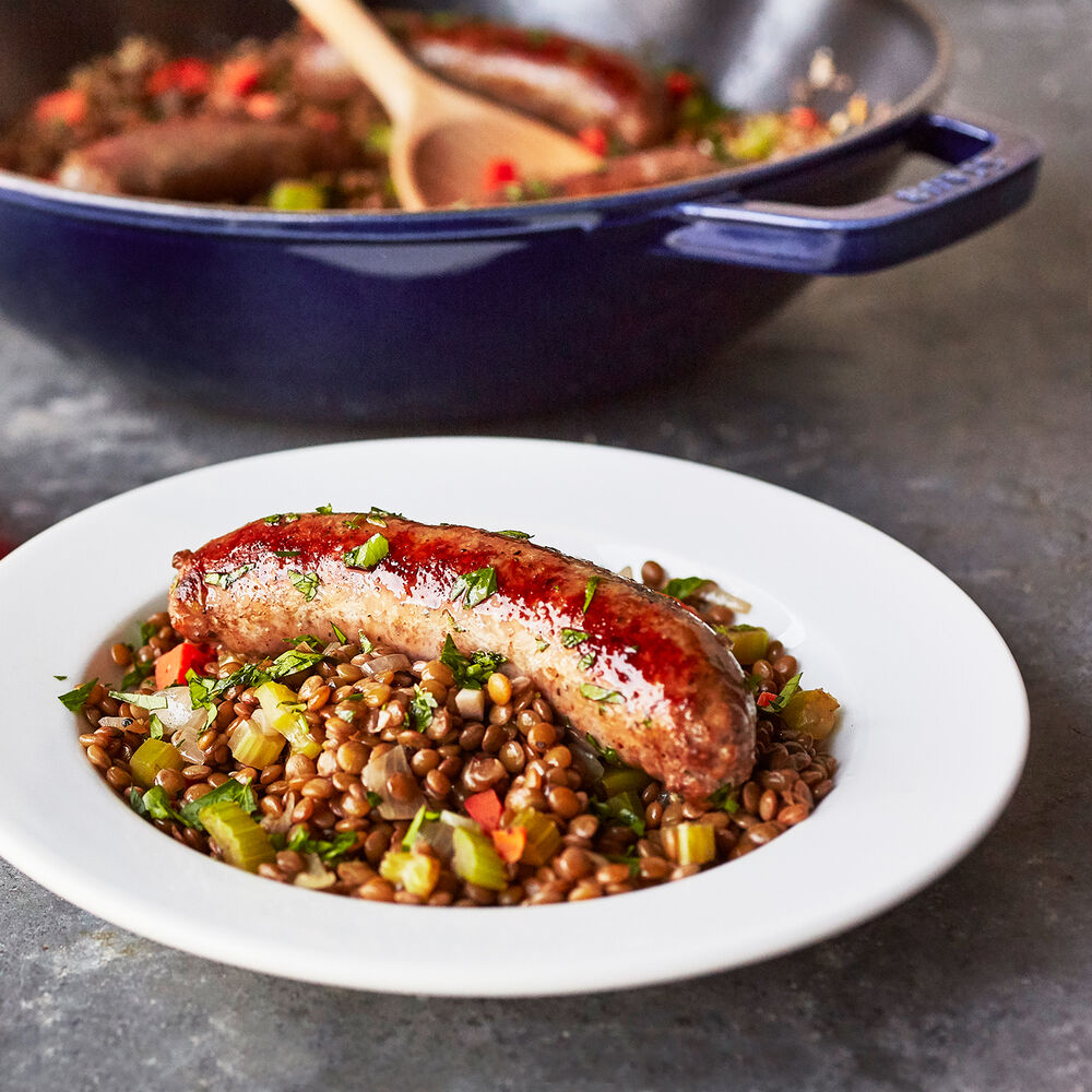 Sausage & Lentils Recipe Sur La Table