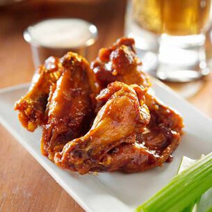 Ale-Spiked Chicken Wings with Homemade Ranch Dip