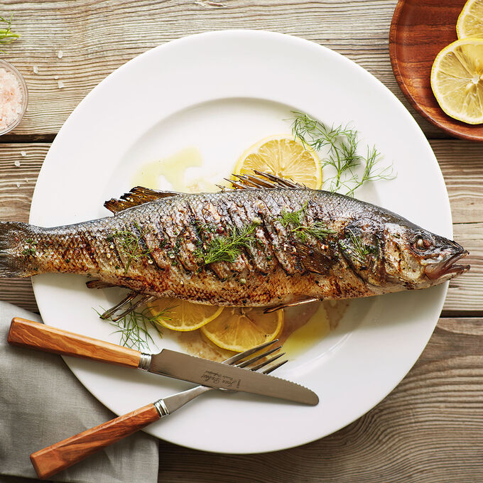 Branzino with Fennel and Lemon