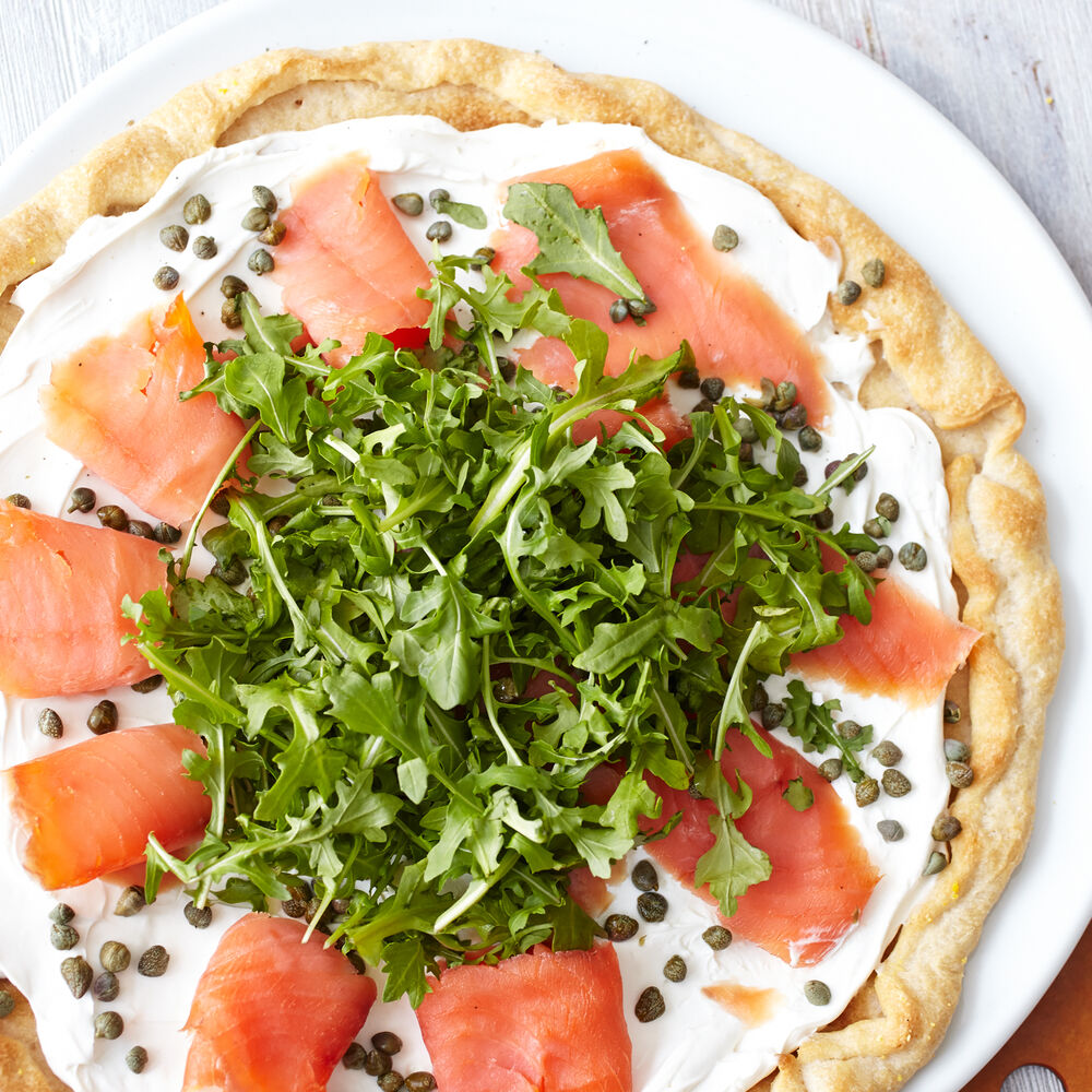 Smoked Salmon, Arugula and Creme Fraiche Pizza Recipe Sur La Table