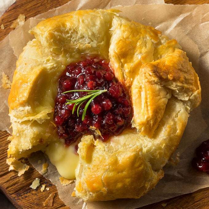 Baked Brie en Croute with Jam