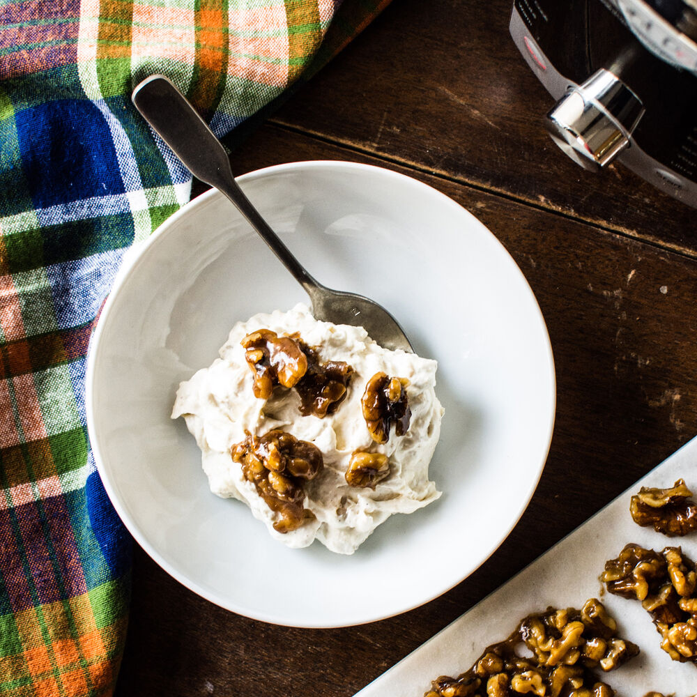 Instant Pot Cinnamon Arborio Rice Pudding with Browned Butter Bourbon