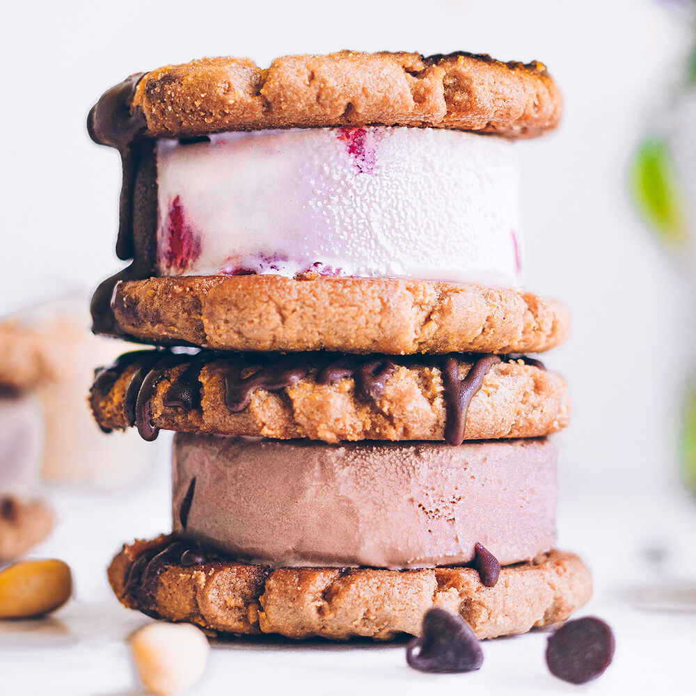 Peanut Butter Ice Cream Sandwiches Recipe Sur La Table You could make them with any flavor. peanut butter ice cream sandwiches