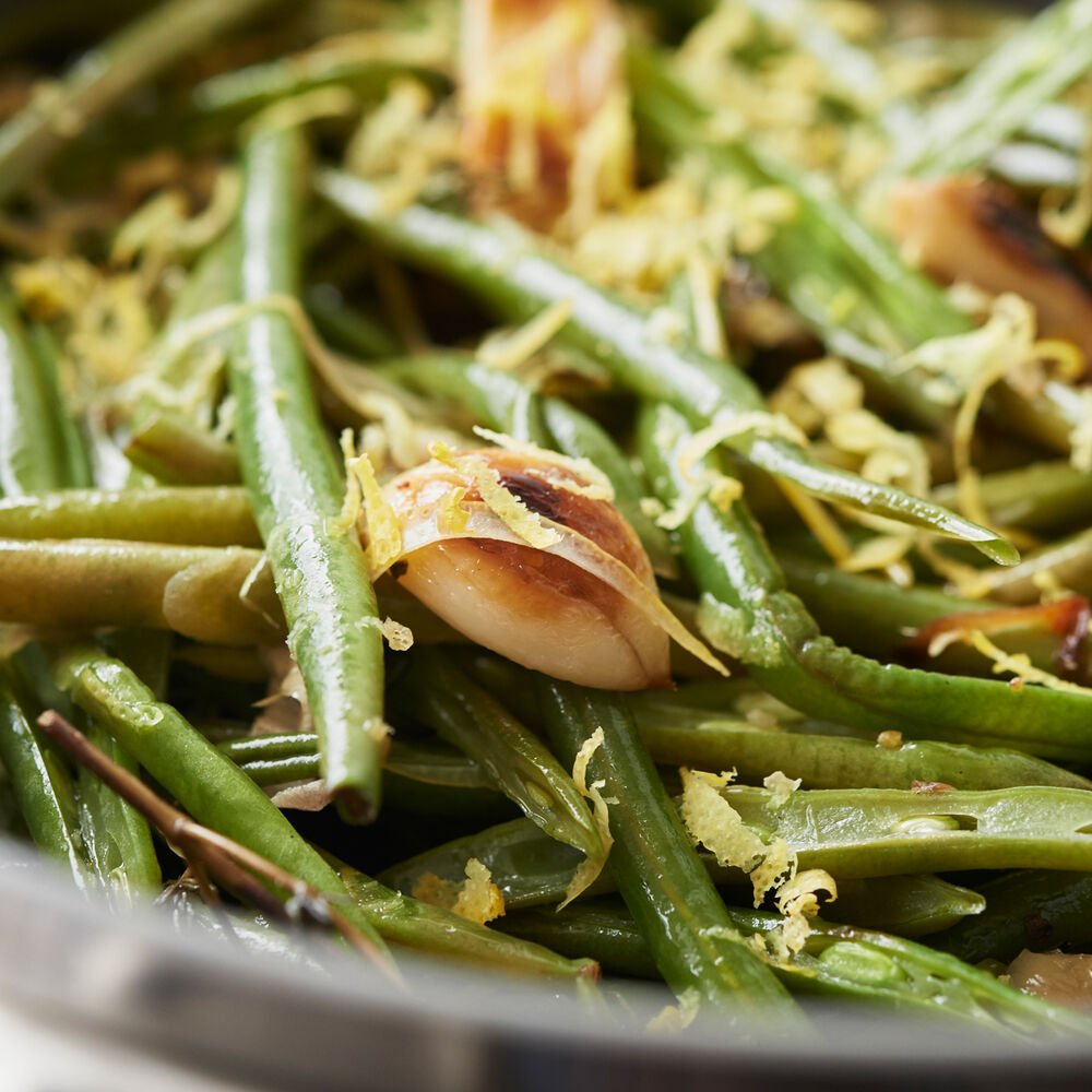 Sautéed Green Beans with LemonThyme Dressing Sur La Table
