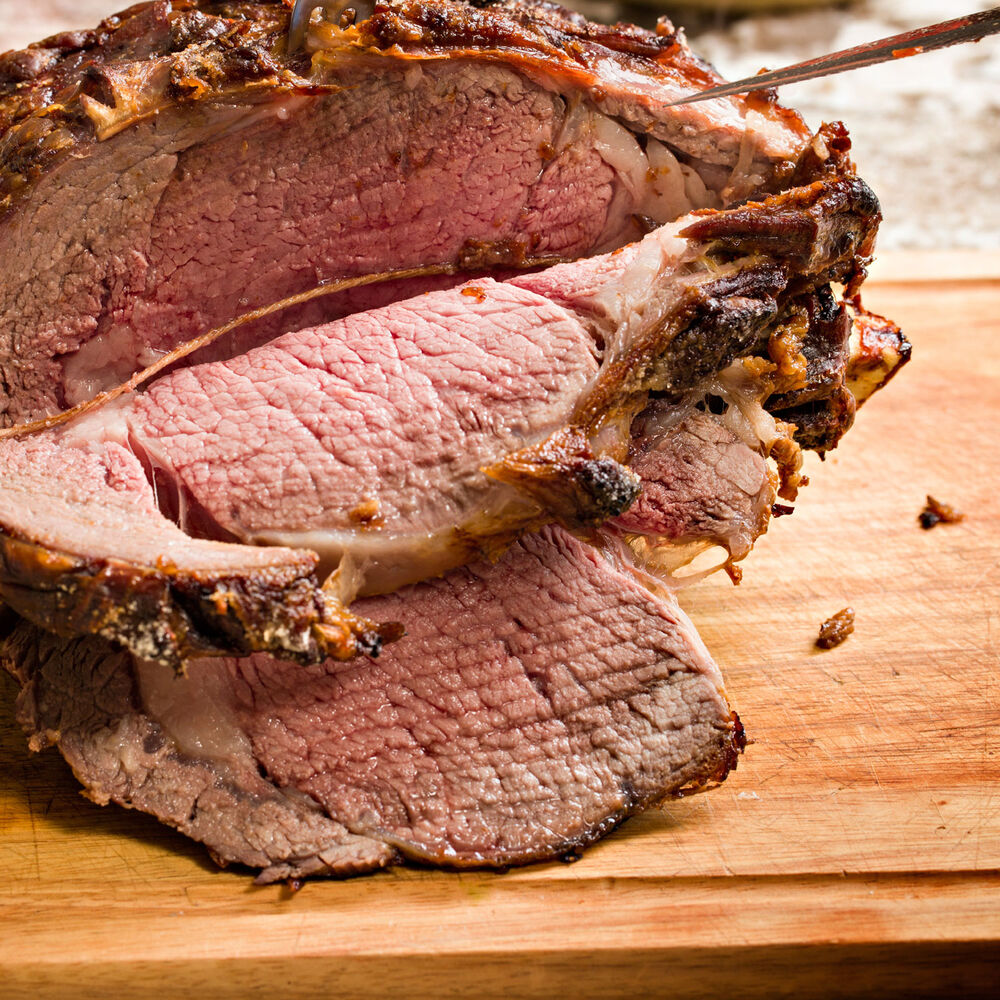 Mustard Seed Crusted Prime Rib with Shallot-Cabernet Sauce ...