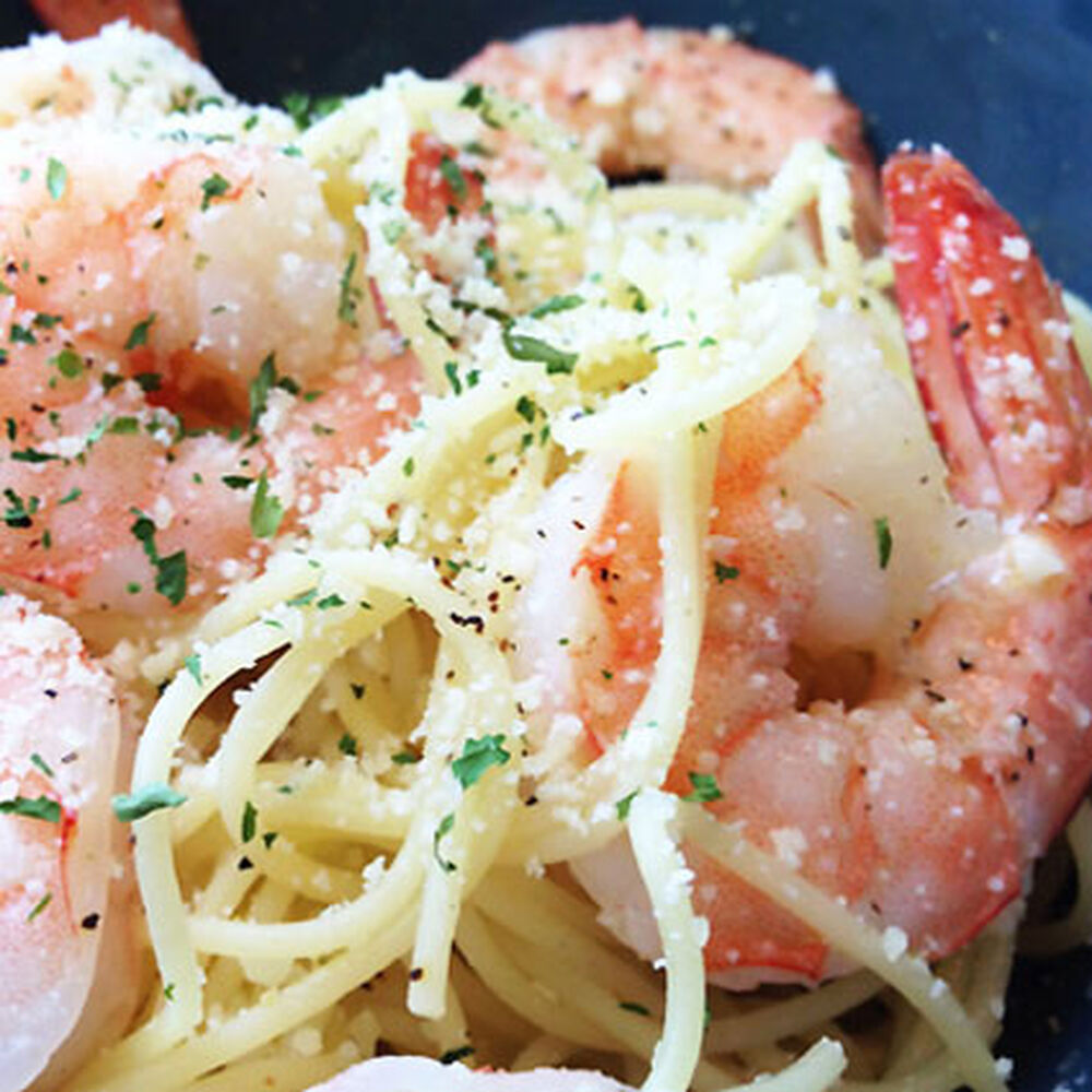 Angel Hair Pasta with Shrimp, Parmesan and Lemon Juice Recipe Sur La
