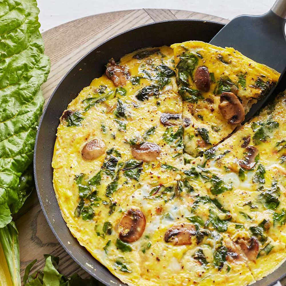 Chard, Mushroom, and Swiss Cheese Frittata Recipe Sur La Table