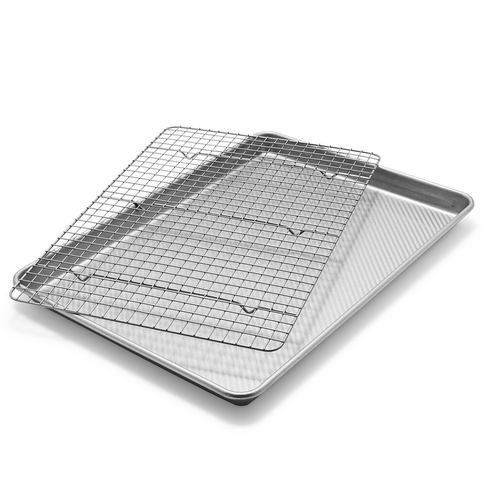 Sur La Table Platinum Pro Half Sheet Pan Nonstick Cooling Rack Set Sur La Table