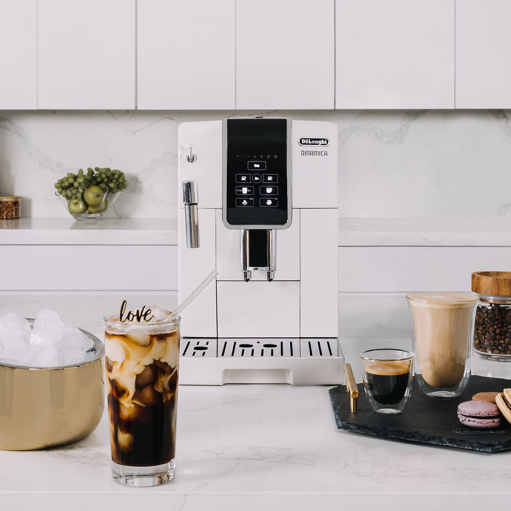 De Longhi Dinamica Truebrew Over Ice Fully Automatic Coffee And Espresso Machine Sur La Table