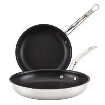 Hestan ProBond Stainless Steel TITUM™ Nonstick Skillets, Set Of 2, 8.5" And 11