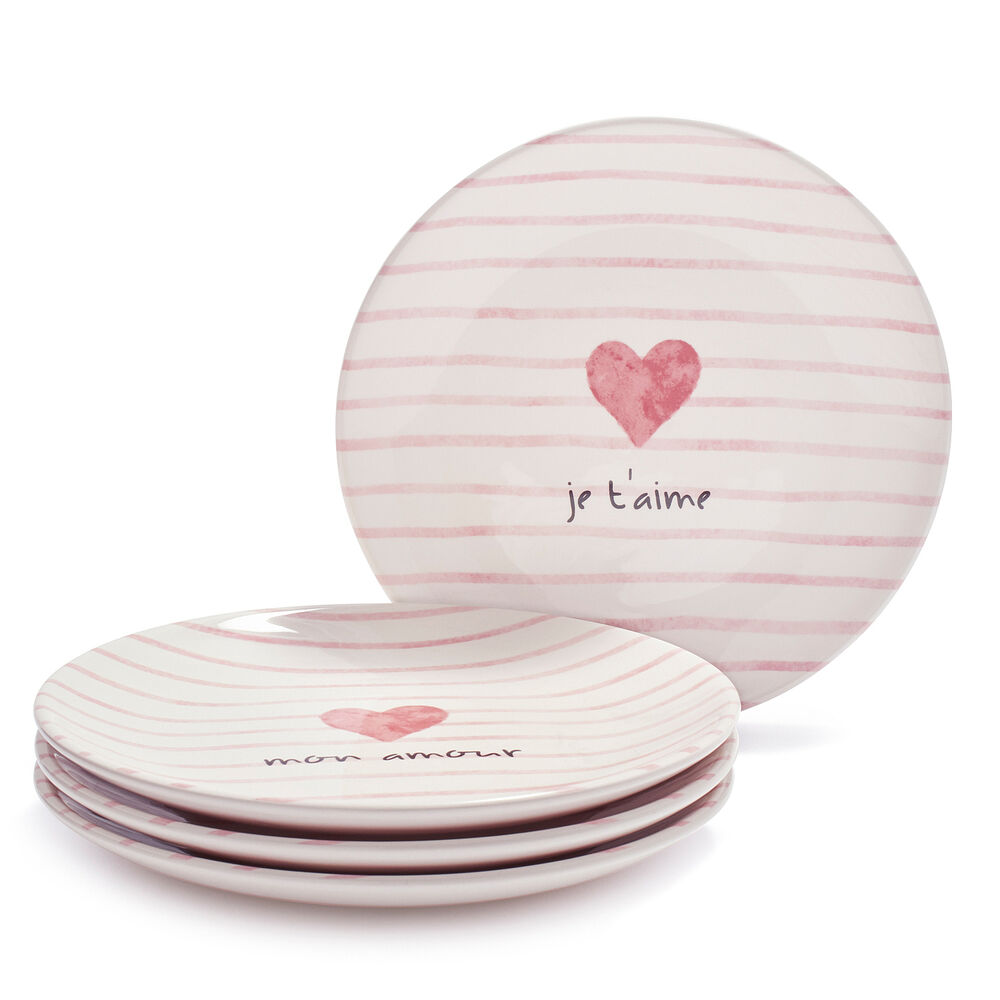 Valentine’s Day Salad Plates, Set of 4 Sur La Table