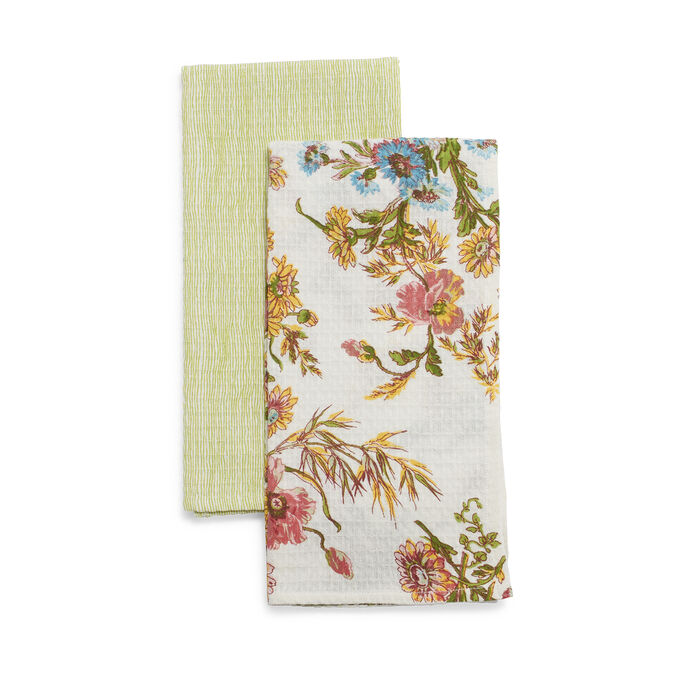 Wildflower Kitchen Towels by April Cornell, Set of 2