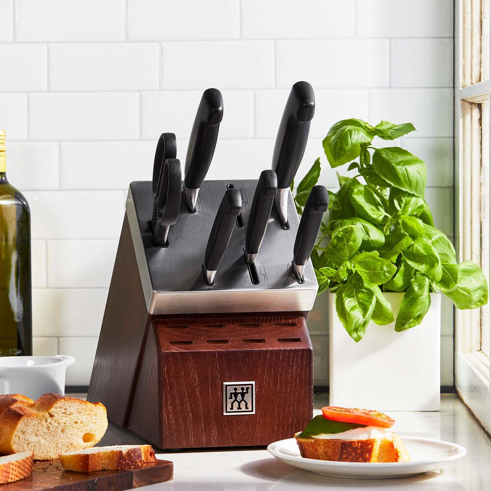 Zwilling Ja Henckels Four Star 7 Piece Self Sharpening Knife Block Set Sur La Table