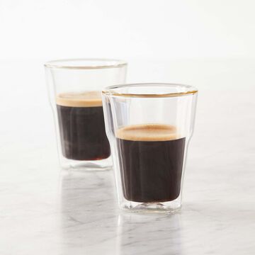 Sur La Table Vide Double-Wall Double Espresso Glasses, Set of 2