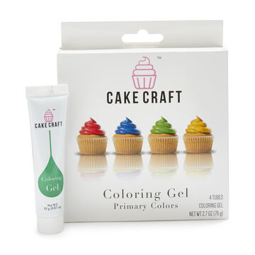 Cake Craft 4-Pack Gel Color Kit, Primary Colors