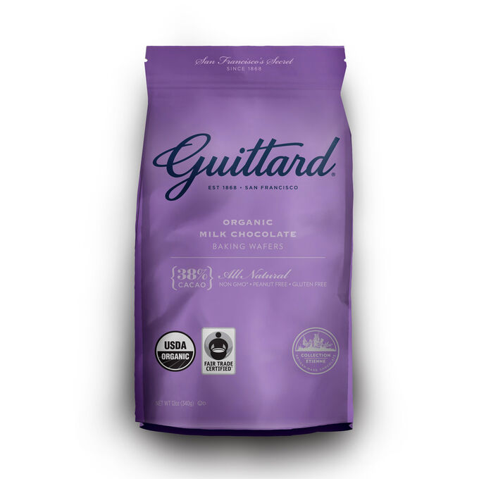 Guittard Organic Milk Chocolate Baking Wafers, 38%