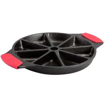Lodge Cast Iron Wedge Pan with Silicone Handles