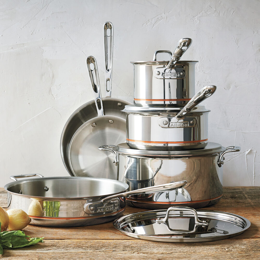 AllClad Copper Core 10Piece Set Sur La Table