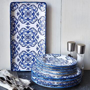 Blue Tile Dinner Plate