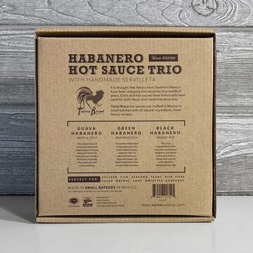 Tierra Brava Habanero Hot Sauce Trio & Servilleta