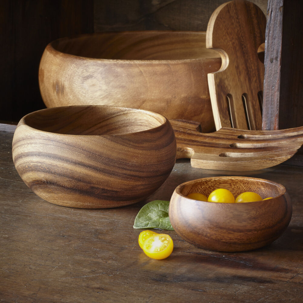Acacia Wood Serving Bowl Sur La Table