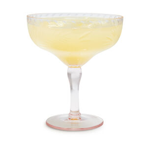 Pink Palm Acrylic Cocktail Glass