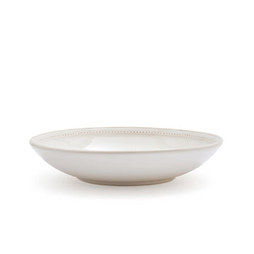 Pearl Stoneware Pasta Bowl