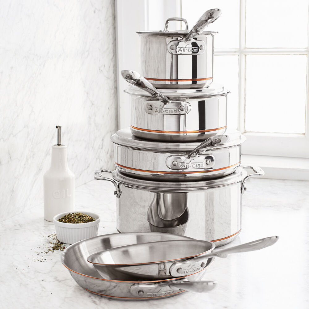 AllClad Copper Core 10Piece Set Sur La Table