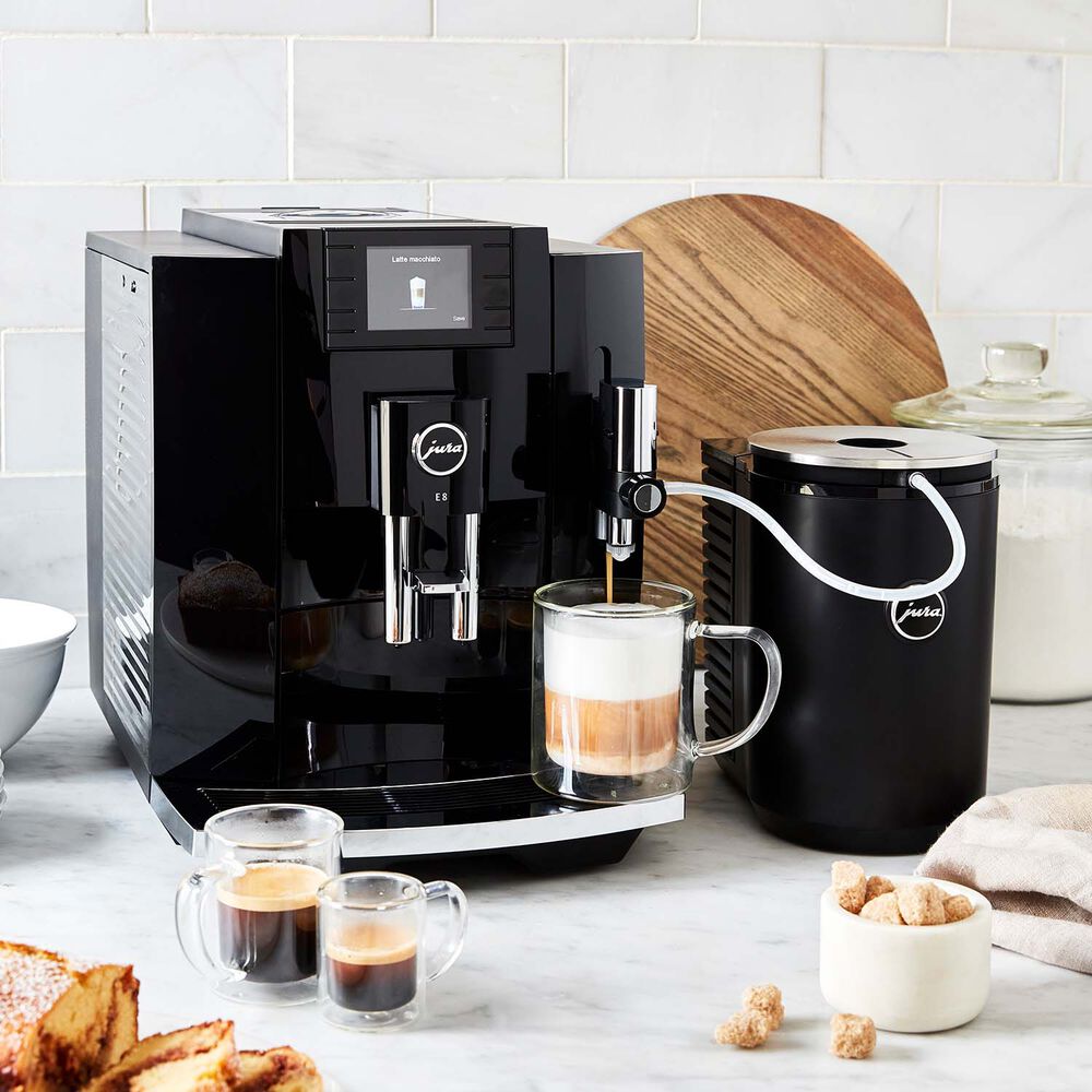 JURA E8 Automatic Coffee Machine, Piano Black Sur La Table