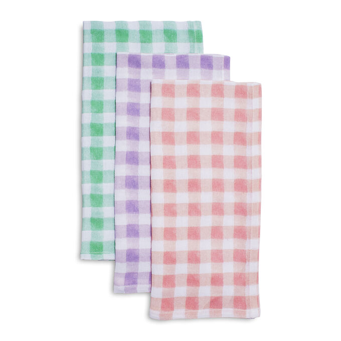 Sur La Table Pastel Check Flour Sack Towels, Set of 3