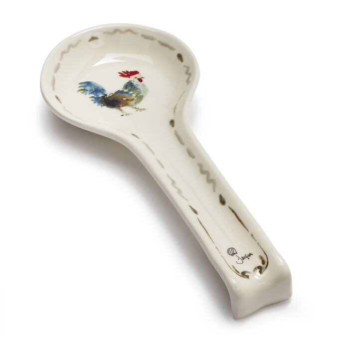Jacques P&#233;pin Collection Rooster Spoon Rest