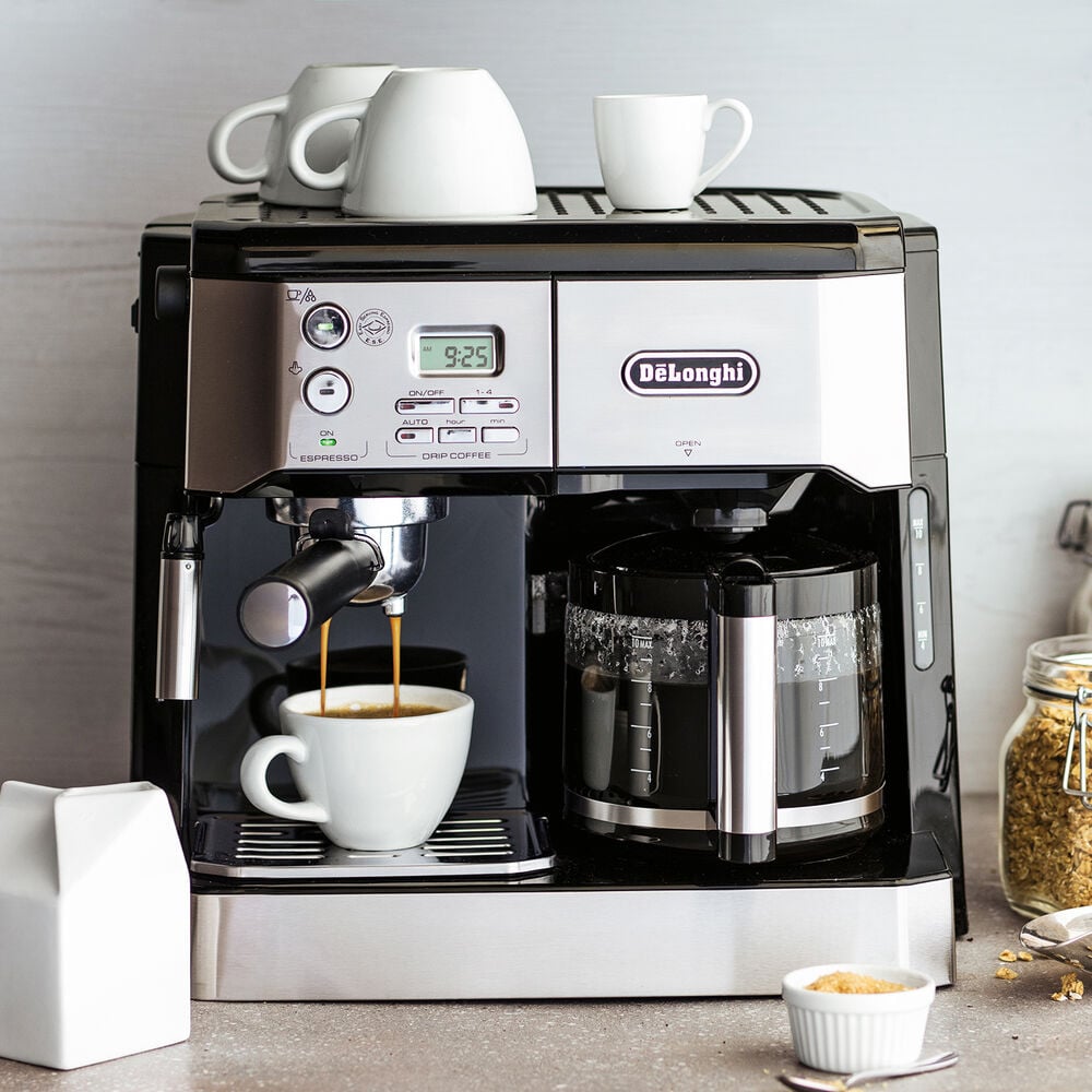 De Longhi Combination Pump Espresso And 10 Cup Drip Coffee Machine With Advanced Cappuccino System Sur La Table De Longhi Combination Pump Espresso And 10 Cup Drip Coffee Machine With Advanced Cappuccino System Sur La Table