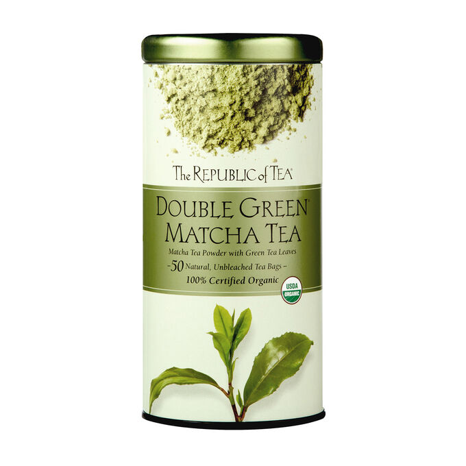 The Republic of Tea Double Green Matcha Tea, 50 Bags