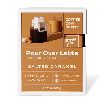 Copper Cow Coffee Salted Caramel Latte Pour Over Kit