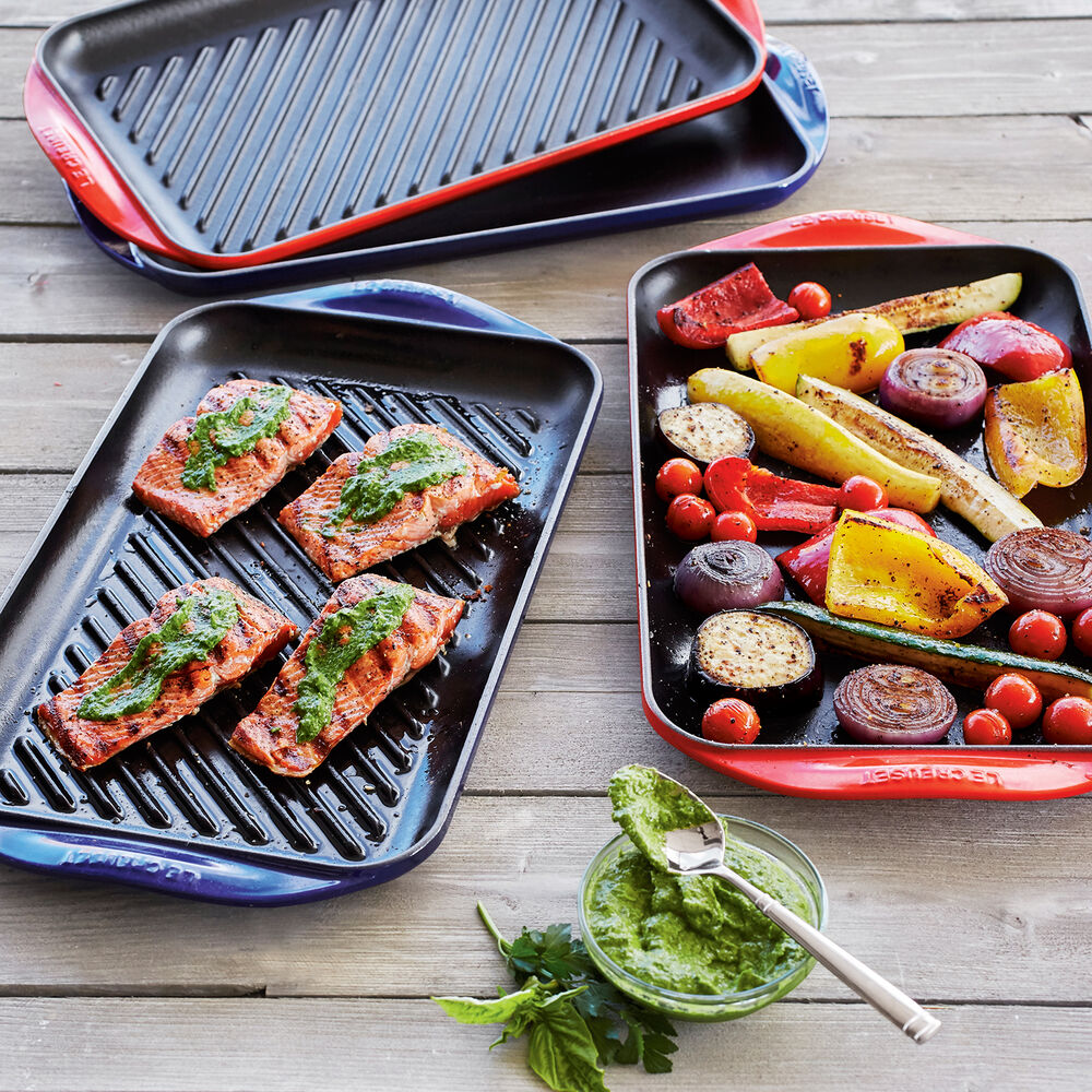 Le Creuset ExtraLarge DoubleBurner Grill Sur La Table