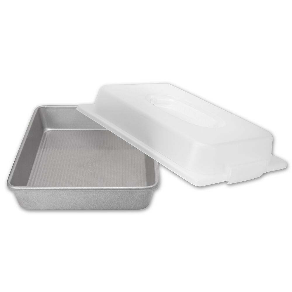 USA Pan Rectangular Cake Pan & Lid Set Sur La Table